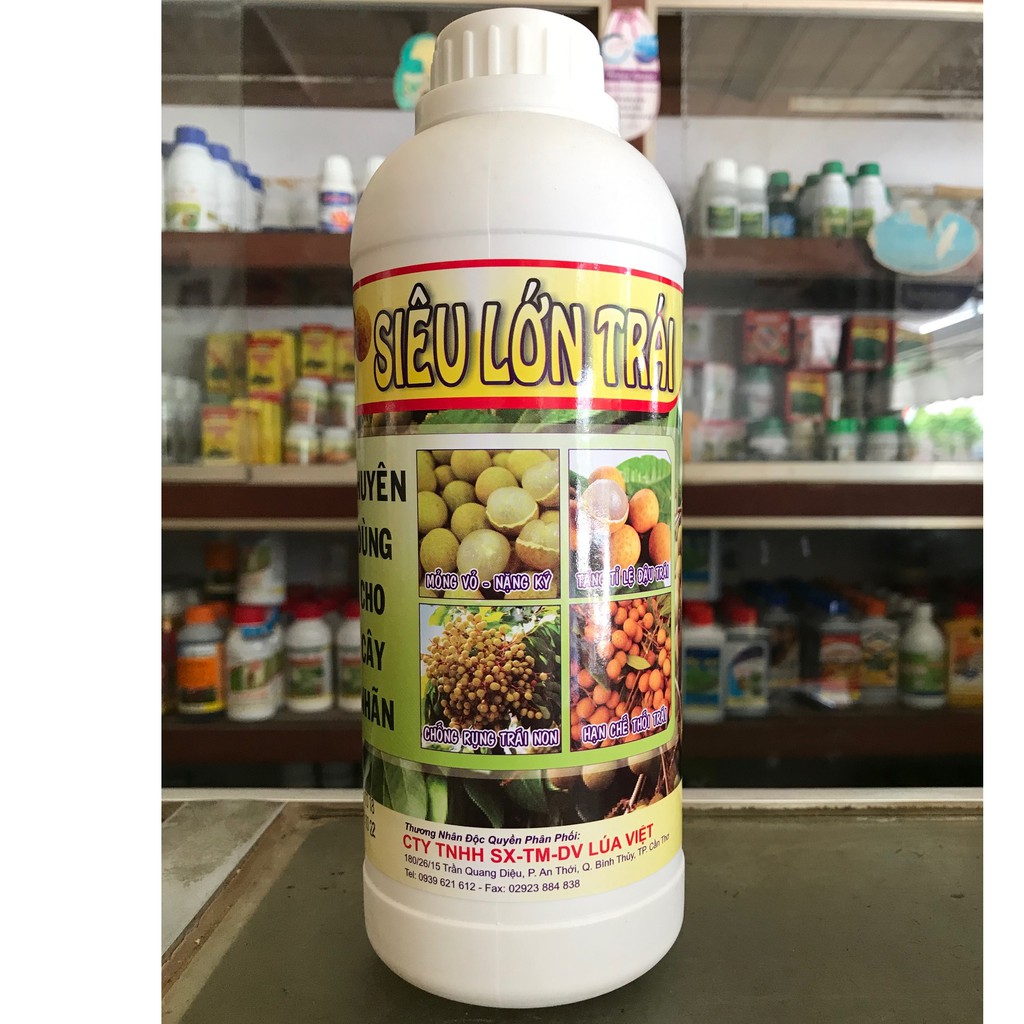 Phân Bón Lá Siêu Lớn Trái Nhãn chai 1 Lít Chuyên Dùng Cho Nhãn