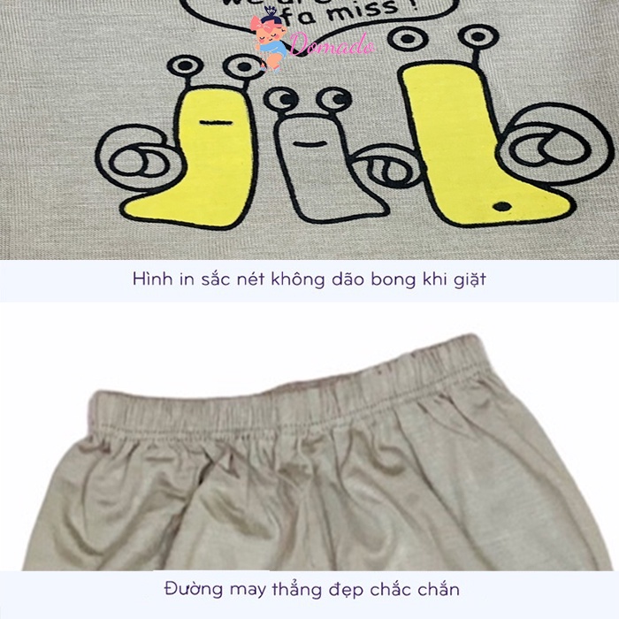 Quần chục dài chất thun lạnh bo gấu cho bé trai bé gái DOMADO QCD02