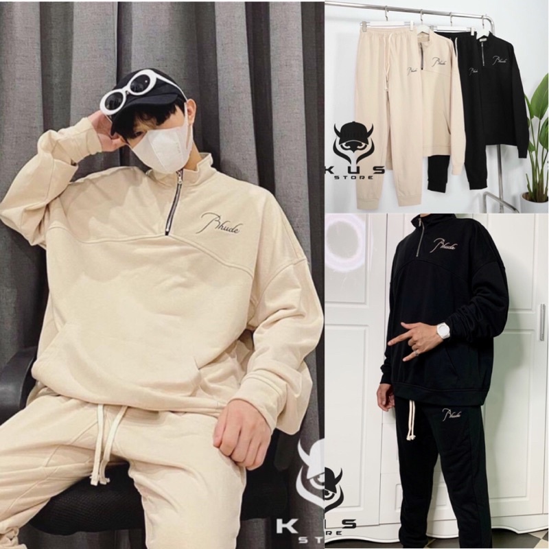 Bộ Nỉ Thu Đông RHUDE sang xịn mịn, trẻ trung hiện đại, Hot Trend 2021