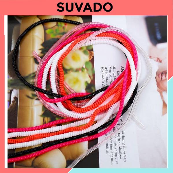Dây Quấn Tai Nghe, Cáp Sạc, lò xo bảo vệ cáp chống đứt gãy, chống rối sắc màu SUVADO