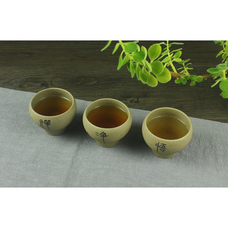 Chậu gốm trồng cây, trồng tiểu cảnh, bonsai có thể dùng làm cốc uống trà