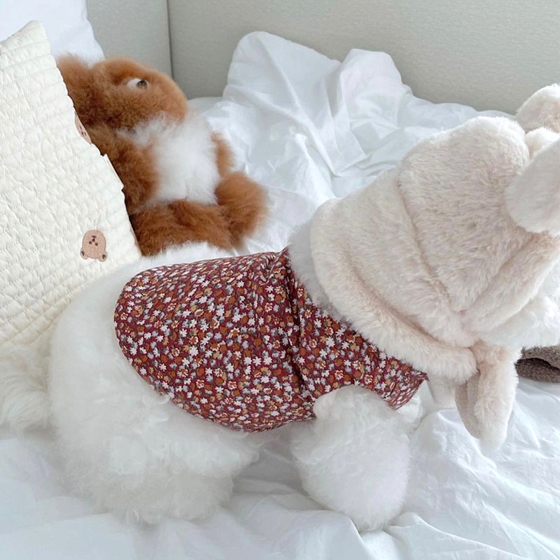 Áo Khoác Cotton Dày Dặn Giữ Ấm Dành Cho Thú Cưng