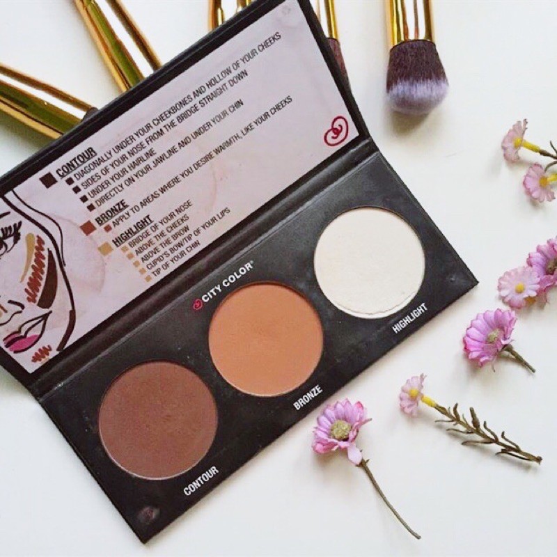 Bảng phấn tạo khối 3 ô City Color Contour Effects Palette | BigBuy360 - bigbuy360.vn