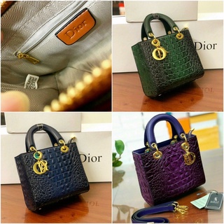Túi xách dior da cá sấu , size 22cm freeship