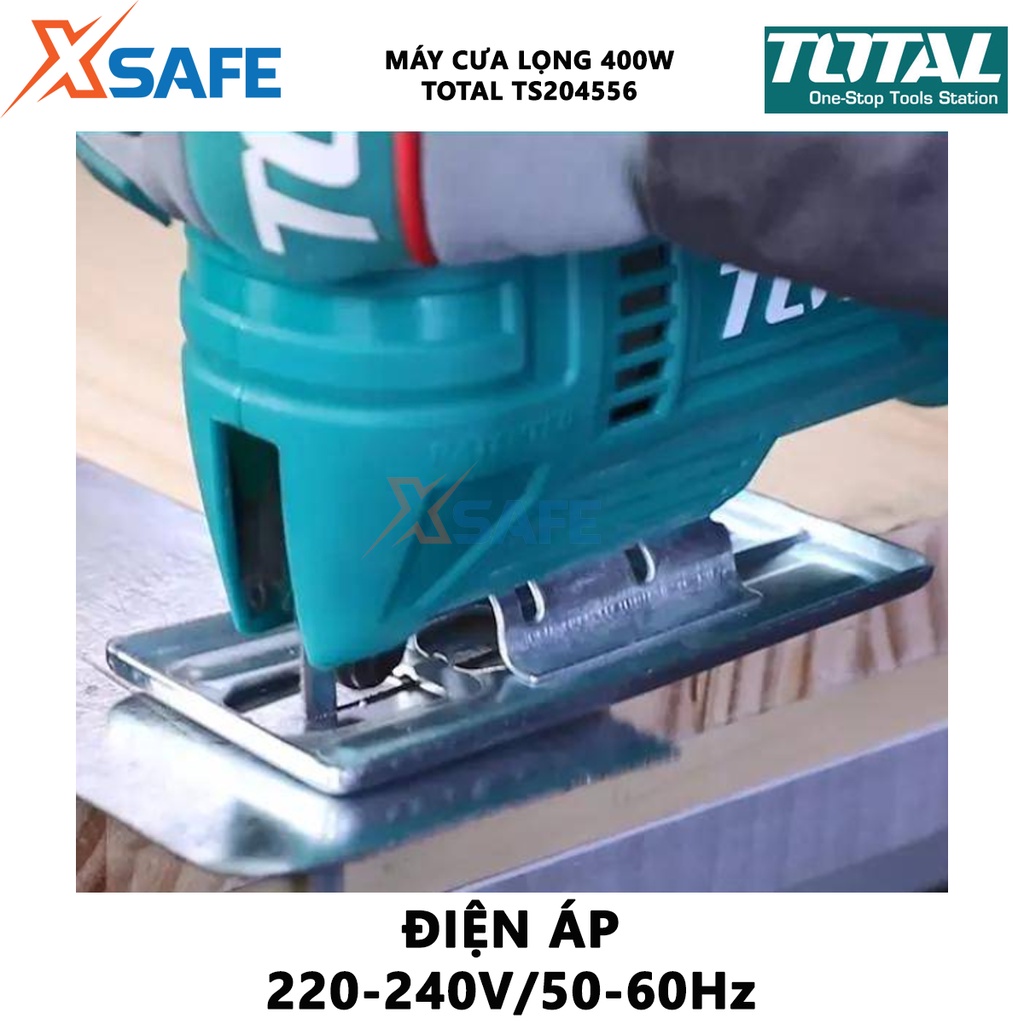 Máy cưa lọng TOTAL TS206656 công suất 570W, kèm theo lưỡi 1 cưa lọng và 1 bộ than