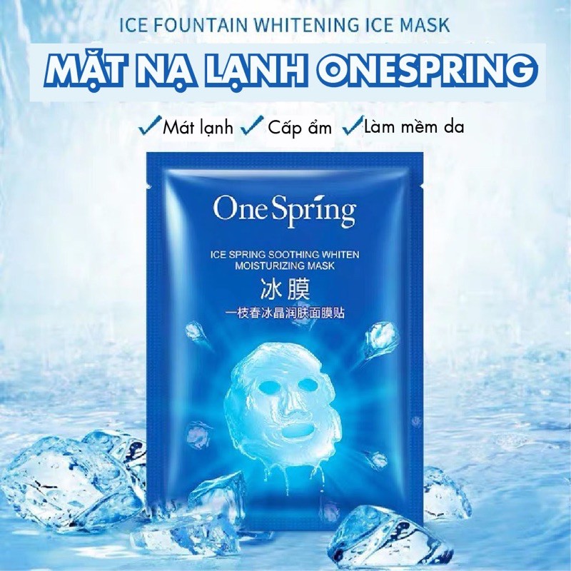 Mặt nạ lạnh Ice Spring Soothing Whiten Moisturizing Mask cấp ẩm làm dịu da