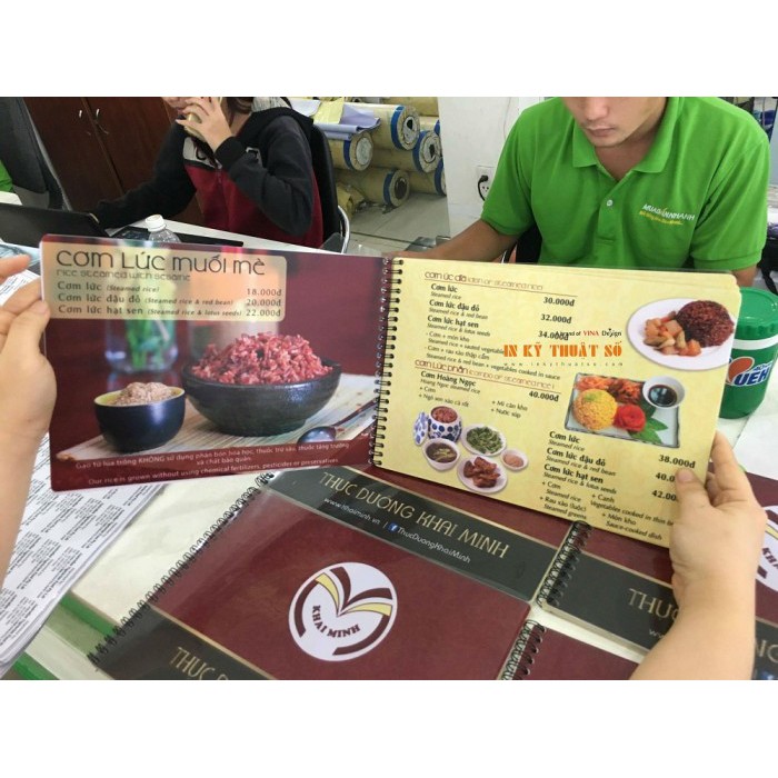 In menu nhựa A4 giá rẻ