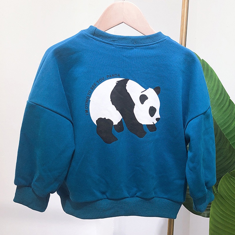 BEAR LEADER Áo Hoodie In Hình Gấu Hoạt Hình Thời Trang Xuân Thu Dành Cho Bé Trai Gái