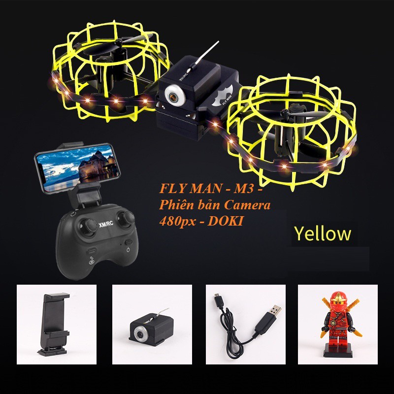 Flycam Mini máy bay 4 cánh M3 AIR Kinght Siêu hot | BigBuy360 - bigbuy360.vn