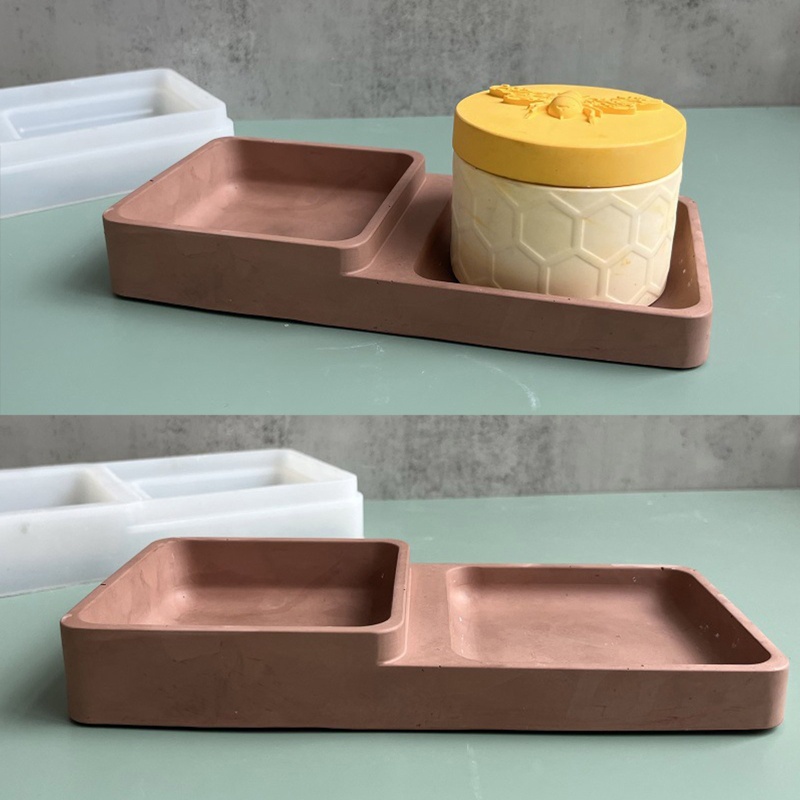 Khuôn Làm Đế Lót Ly Bằng Nhựa Resin Hình Vuông DIY