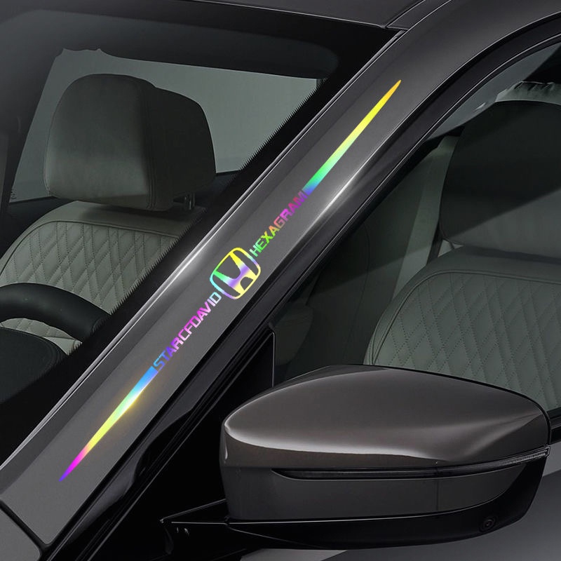 Miếng Dán Logo Phản Quang Nhiều Màu Sắc Trang Trí Xe Hơi Honda Freed Brio City Civic CRV HRV BRV Jazz FD/FC Accord