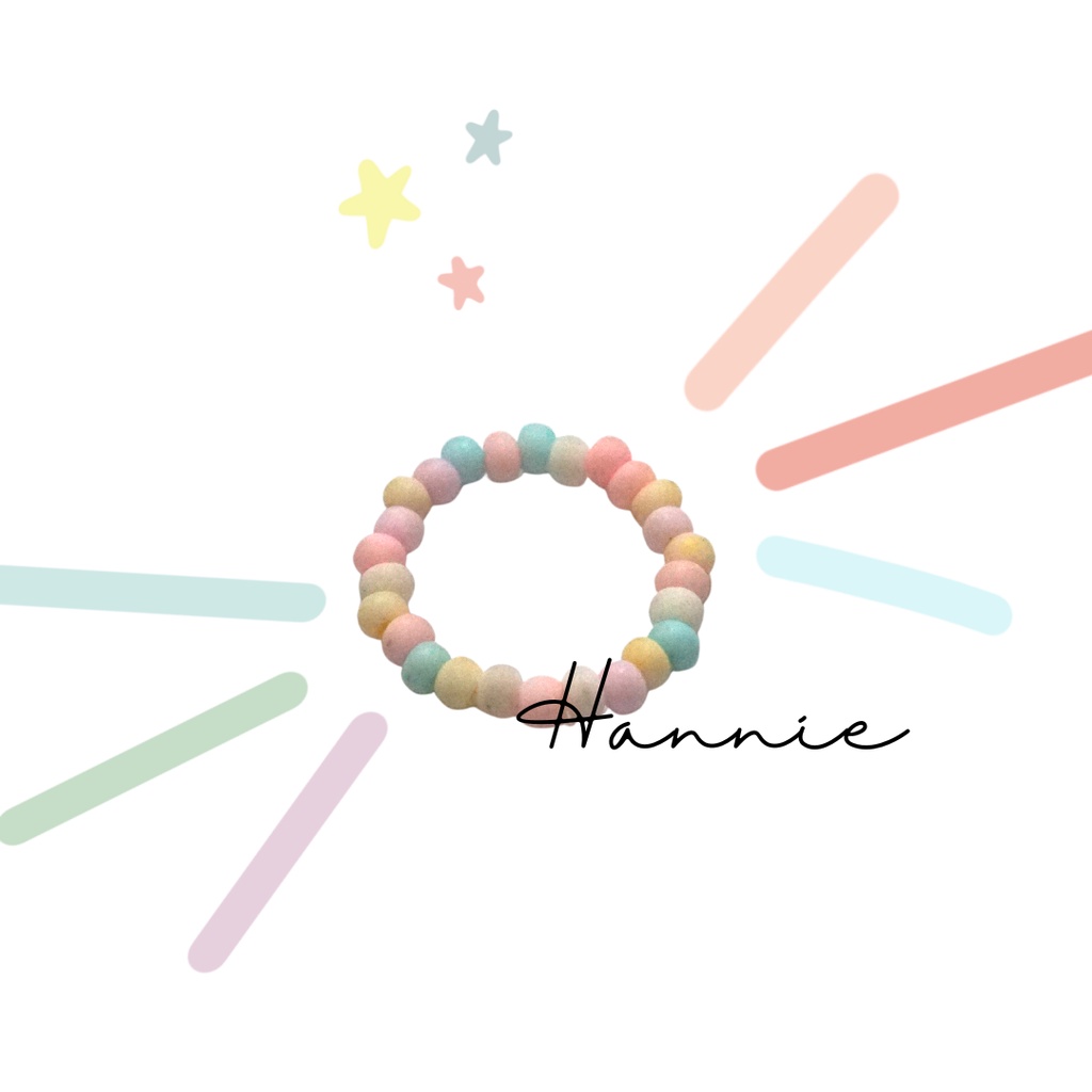 Set hạt cườm màu pastel unicorn - Combo vòng tay/móc khóa/nhẫn đơn giản handmade dành cho nữ