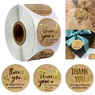 Sticker Tròn In Chữ Thank You For Supporting Handmade
