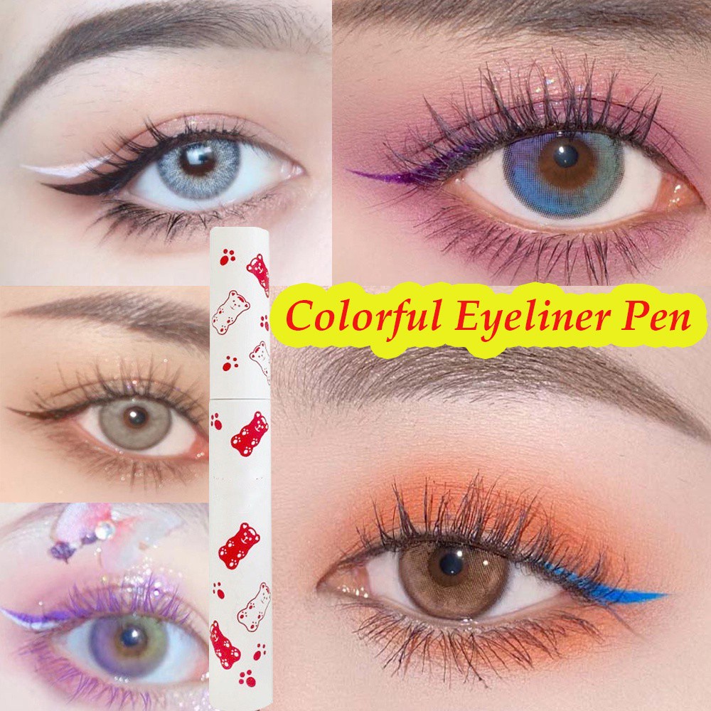[Hàng mới về] Bút kẻ mắt trang điểm dạng lỏng nhiều màu sắc tùy chọn nhanh khô chống thấm nước và mồ hôi lâu trôi