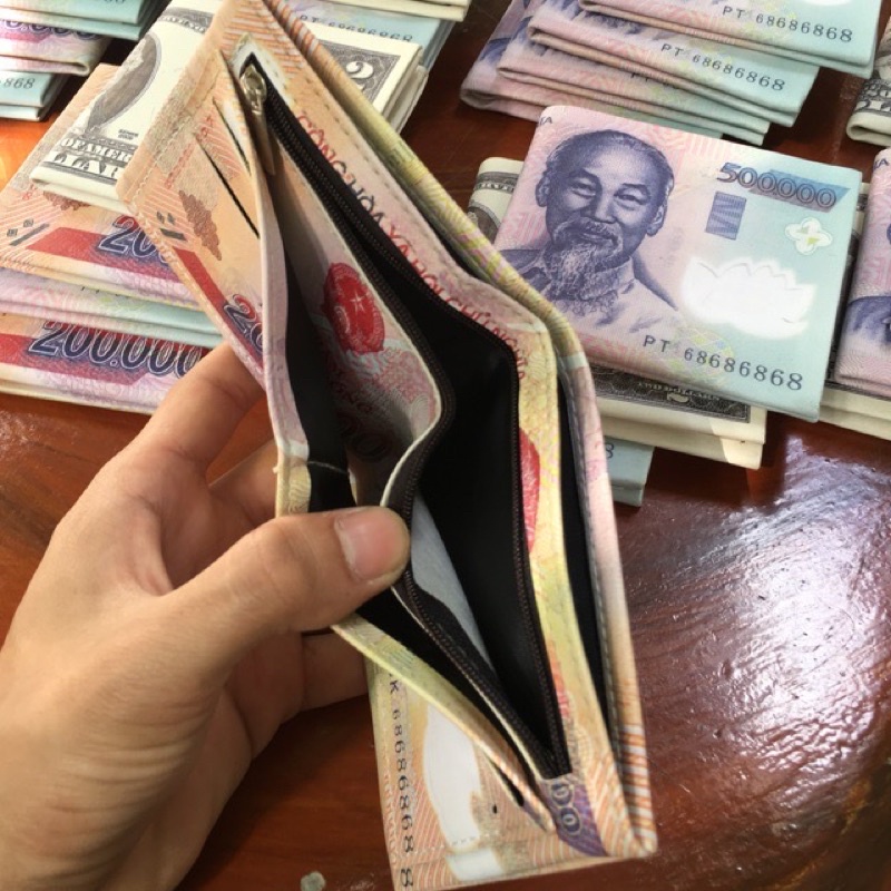Ví in hình Dolla thời trang cá tính