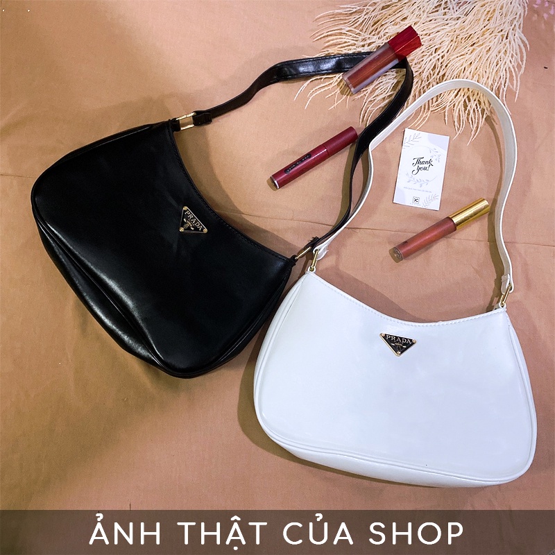 [RẺ NHẤT SHOPEE] Túi đeo vai kẹp nách dáng Prada XC-3255, kiểu dáng hàn quốc, túi công sở, đẹp, trơn