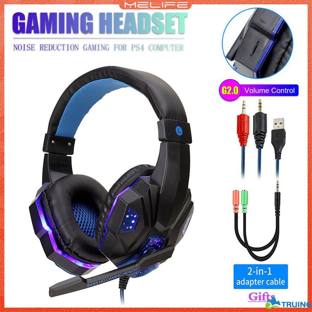 Tai Nghe Trùm Đầu Chơi Game Có Mic Pc780 Cho Máy Tính / Ps4