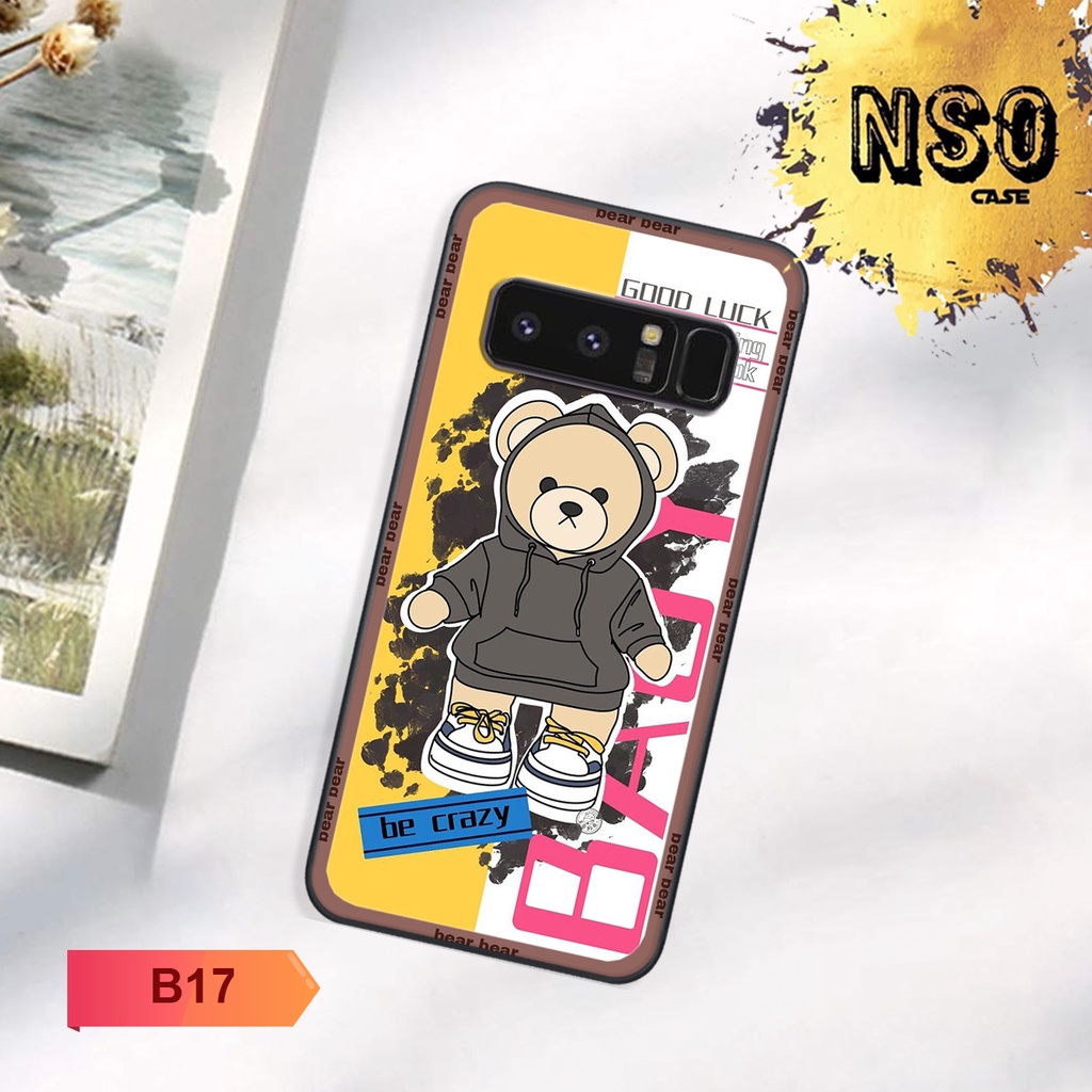 Ốp Samsung Note 8 In hình Gấu Siêu Cute