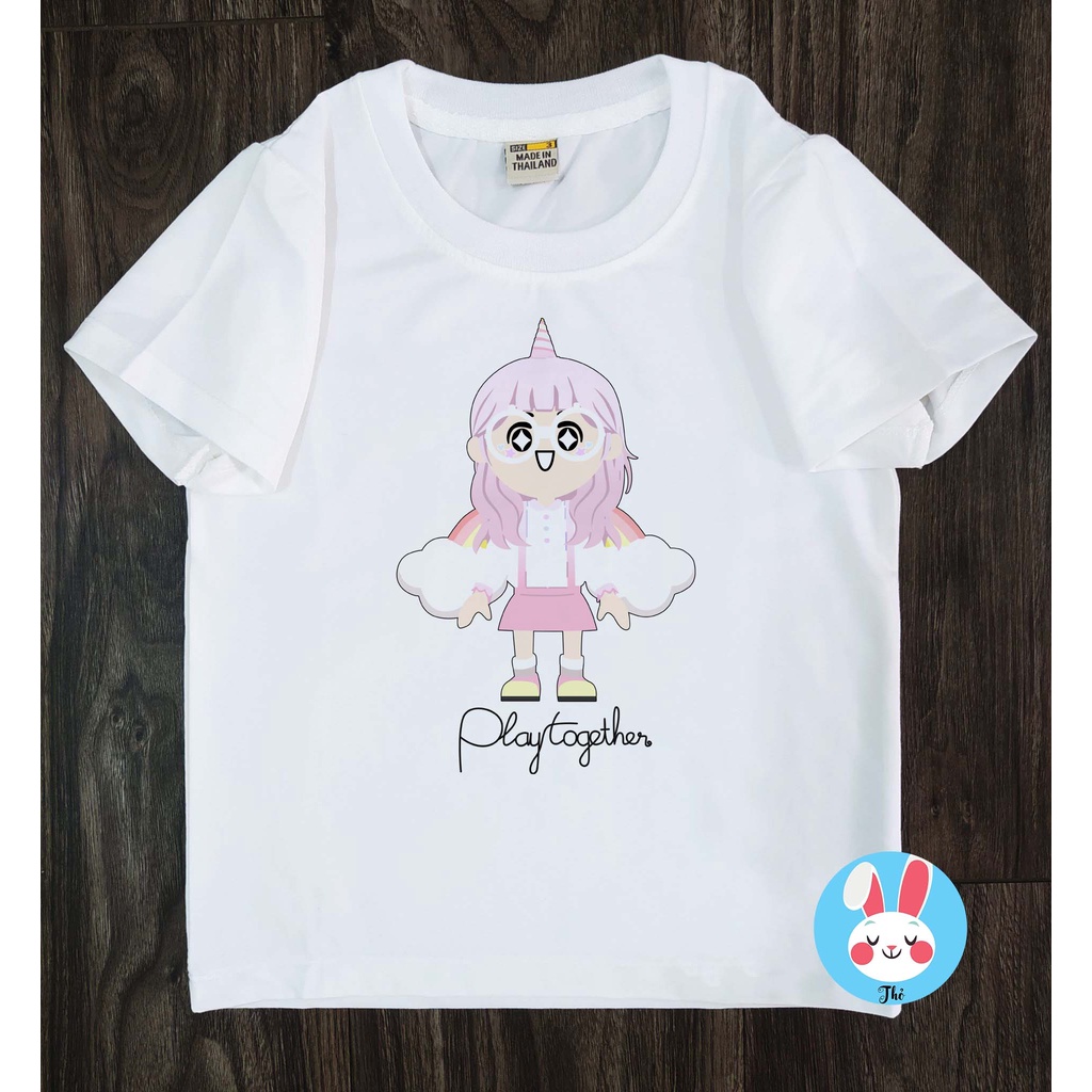 Áo thun Play Together giá rẻ - Mẫu Unicorn Cute - Hình in nét dễ thương