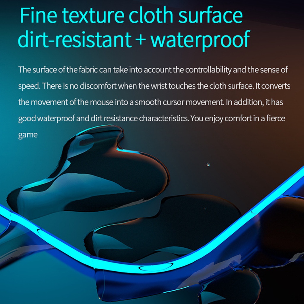 Tấm lót chuột tích hợp sạc nhanh không dây 15W có đèn RGB đa năng K9186