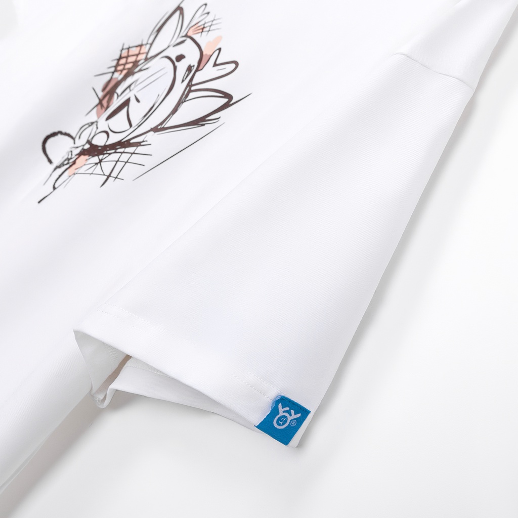 Áo thun unisex Local Brand OHYEAH tay lỡ MASCOT SKETCH TEE form rộng