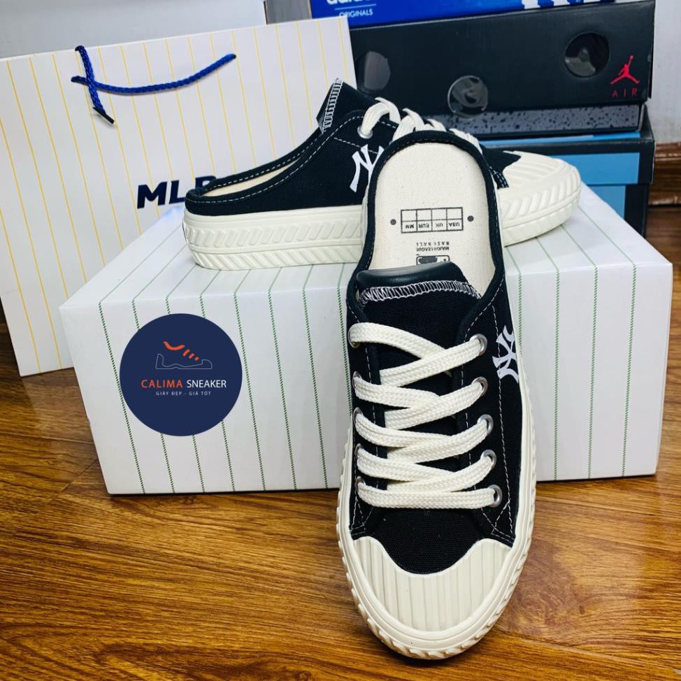 Sục NY, giày đạp gót NY, Sục Thể Thao Nữ 𝐌𝐋𝐁 Đen / Trắng Bản Đẹp, Cute  / Calima Sneaker | BigBuy360 - bigbuy360.vn