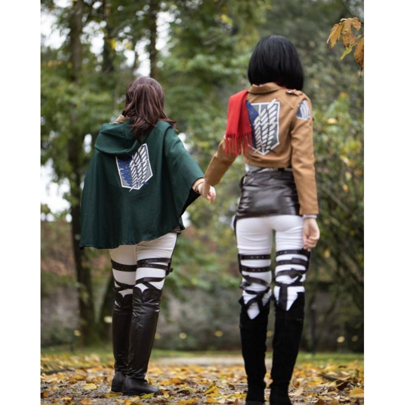Áo thun chất  Áo choàng Attack on Titan / áo choàng hóa trang đội trinh sát AOT độc đẹp giá r
