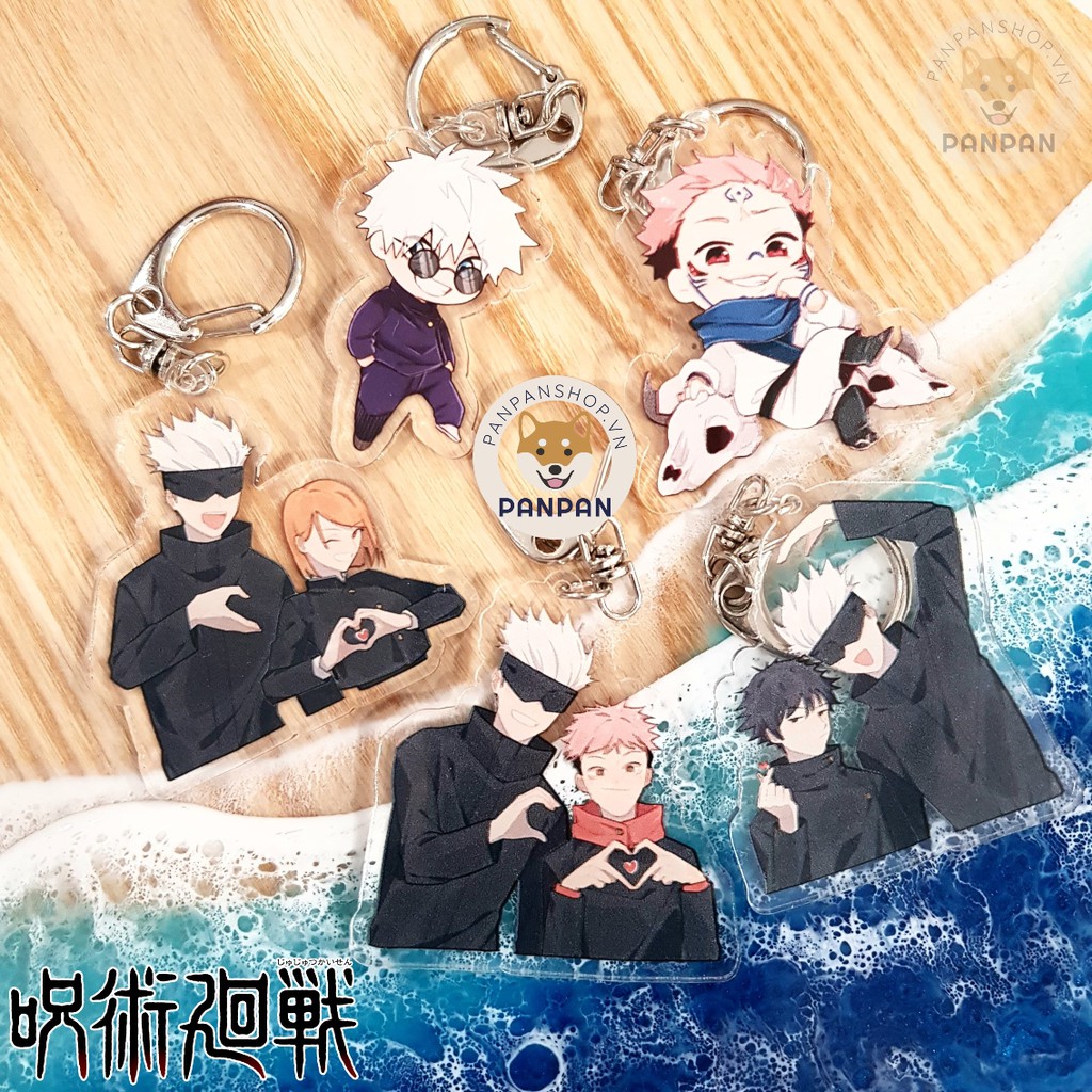 Móc Khoá Anime Mica Acrylic Jujutsu Kaisen Thả Tim (5m)