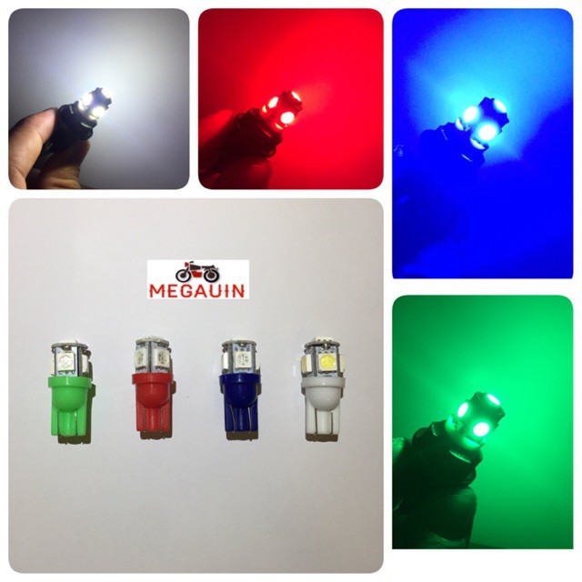 [Mã LIFEAUMAY giảm 10% tối đa 30k đơn 150k] ĐÈN LED XI NHAN DEMI 5 TIM XE MÁY (Giá 1 đôi) cực bền lắp mọi dòng xe