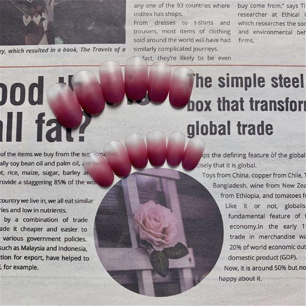 MIHAN1 Hộp 24 Móng Tay Giả Múa Ba Lê