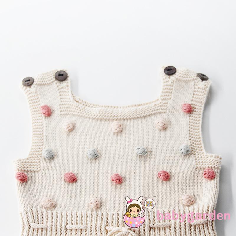 Áo liền quần cổ yếm dây rút đáng yêu cho bé gái