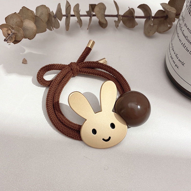 Dây Buộc Tóc Cao Su Co Giãn Tốt Thiết Kế Đơn Giản Dễ Thương Cho Nữ 2021