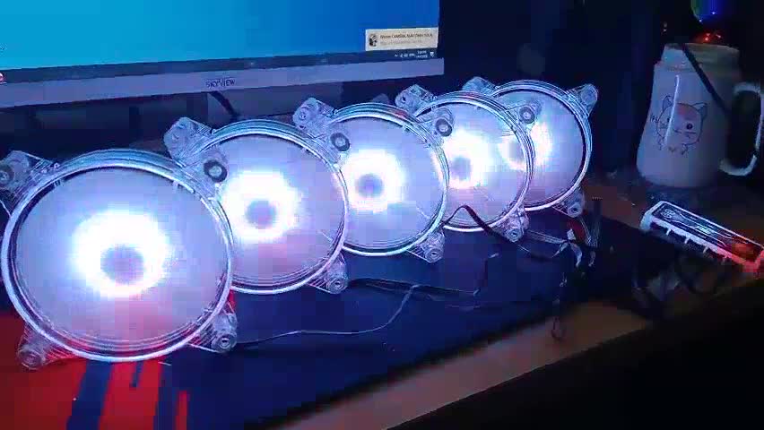 Bộ 5 Fan Led RGB Coolmoon L9 / Tặng Bộ Hub Kết Nối Nguồn Và Điều Khiển - Máy tính 2T | BigBuy360 - bigbuy360.vn