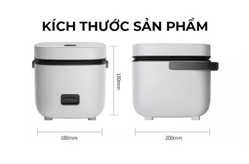 Nồi Cơm Điện Mini Mishio MK265 0.8 Lít - Hàng chính hãng | BigBuy360 - bigbuy360.vn