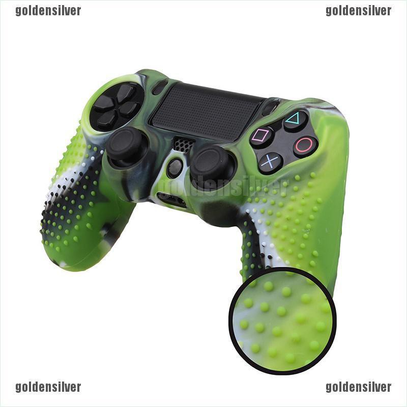 Vỏ Silicon Cao Su Họa Tiết Rằn Ri Bảo Vệ Tay Cầm Chơi Game PlayStation 4 PS4