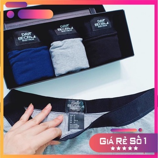 Hộp 3 quần lót nam tam giác quần sịp nam boxer cao cấp có hộp