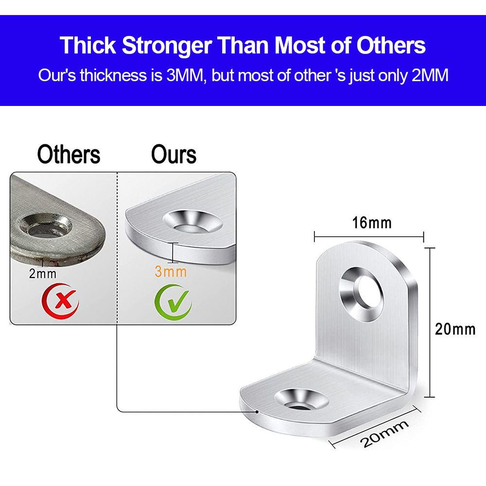 PINEVN Set 20 Đai Ốc Bằng Thép Không Gỉ Bảo Vệ Góc Chống Rỉ Sét