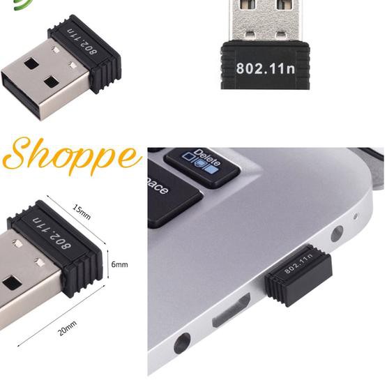 Usb Wifi 150mbps Mini 802.iin Dongle Adapter Với Cd Driver