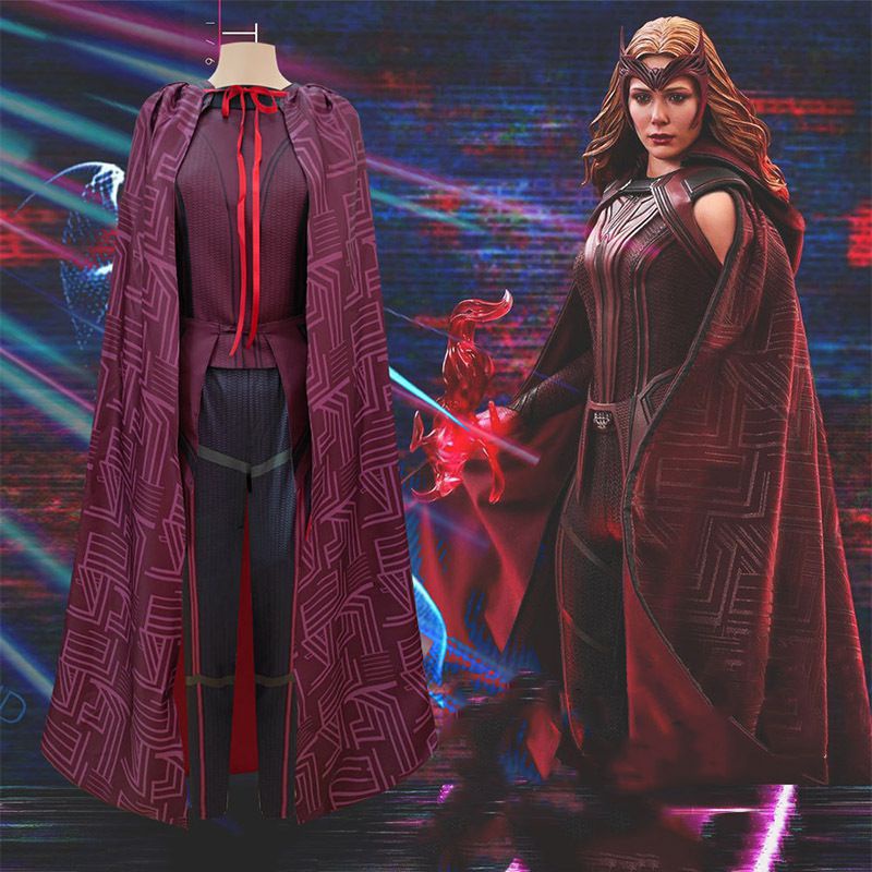 wanda visión scarlet witch cosplay conjunto de trajes de halloween carnaval traje regalos