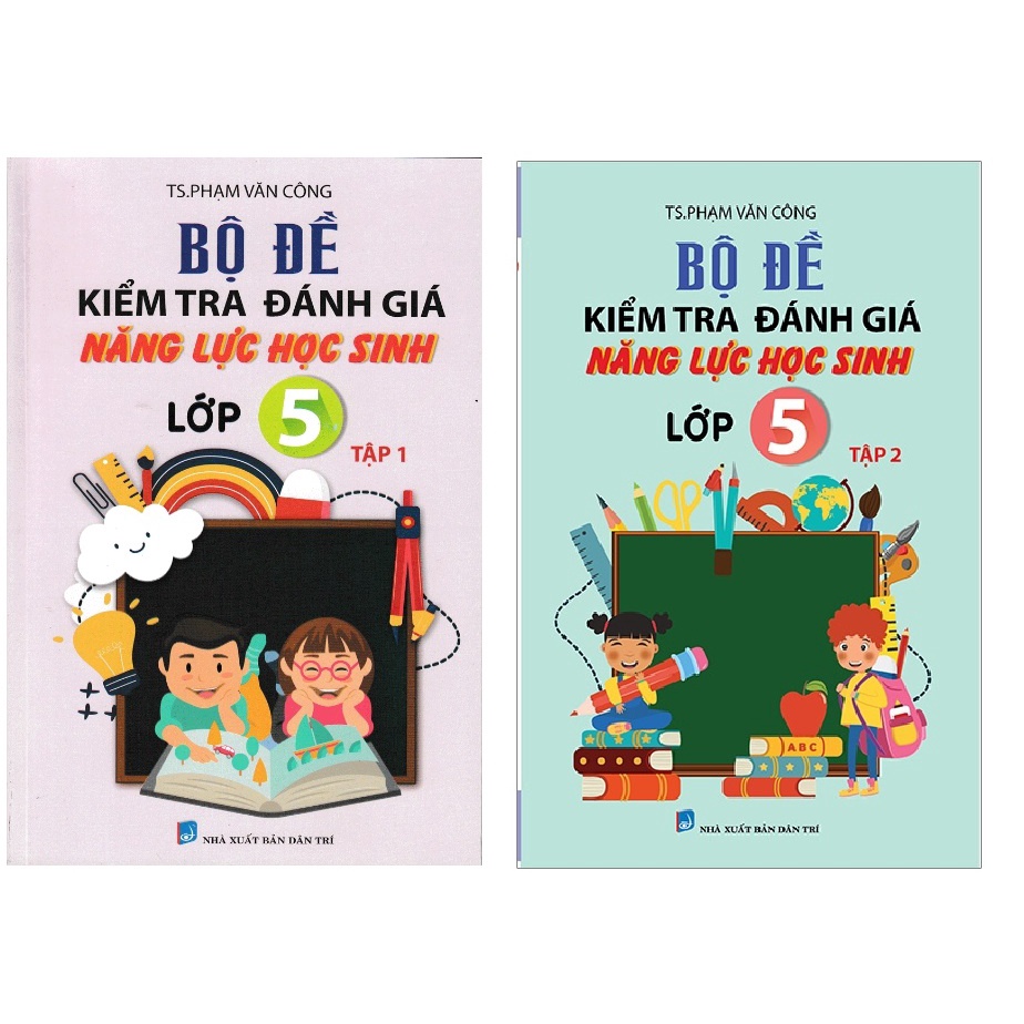 Sách - Combo Bộ Đề Kiểm Tra Đánh Giá Năng Lực Học Sinh Lớp 5
