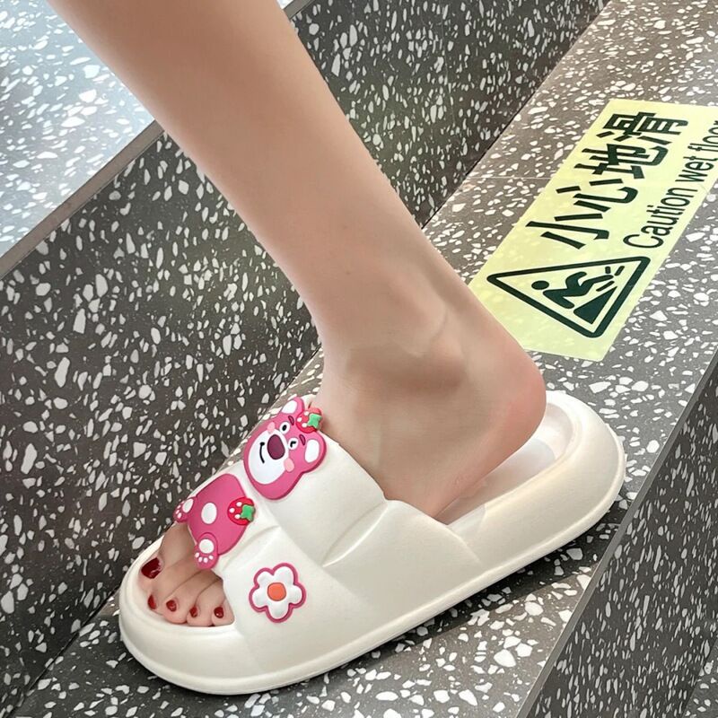 CHZK mô hình hoạt hình dễ thương dép quai ngang cao su Eva cao cấp không thấm nước, chống trơn trượt