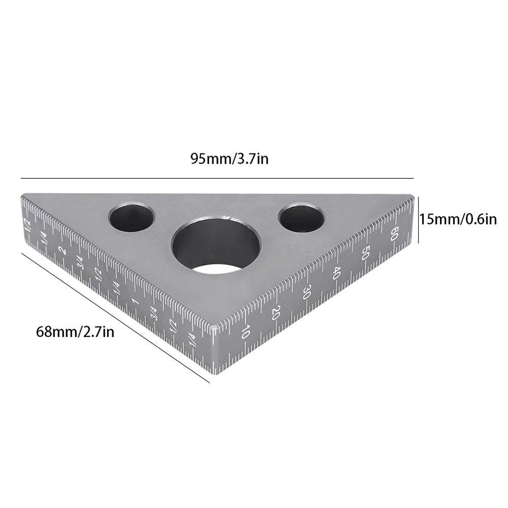 Thước Đo Gỗ Bằng Hợp Kim Nhôm 45 / 90 Độ Chính Xác Cao