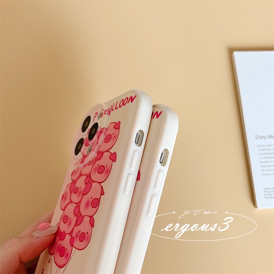 Ốp Điện Thoại Mềm In Hình Chú Heo Hoạt Hình Cho iPhone 14 13 12 11 Pro Max SE2020 X XR Xs Max 7 8 Plus