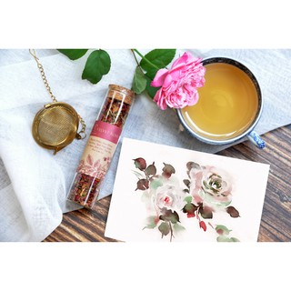 Chai ống nghiệm trà  Velvet Rose, trà hoa hồng