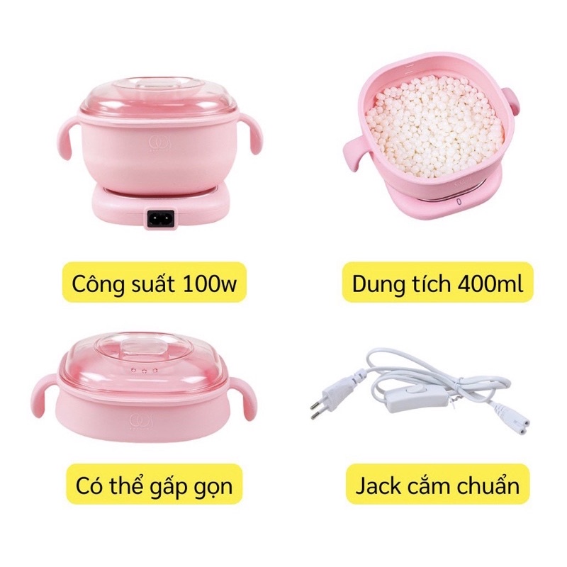 NỒI NẤU SÁP WAX LÔNG SILICON