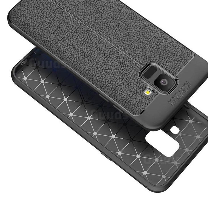 Ốp lưng Samsung J6 , J6 plus , J8 vân da Auto focus cao cấp