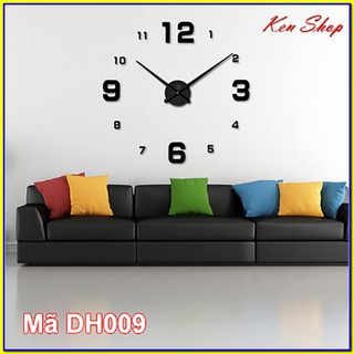 ✴️ Đồng hồ dán tường DIY cỡ đại chuẩn phong cách Châu Âu - Đồng hồ dán tường DH009