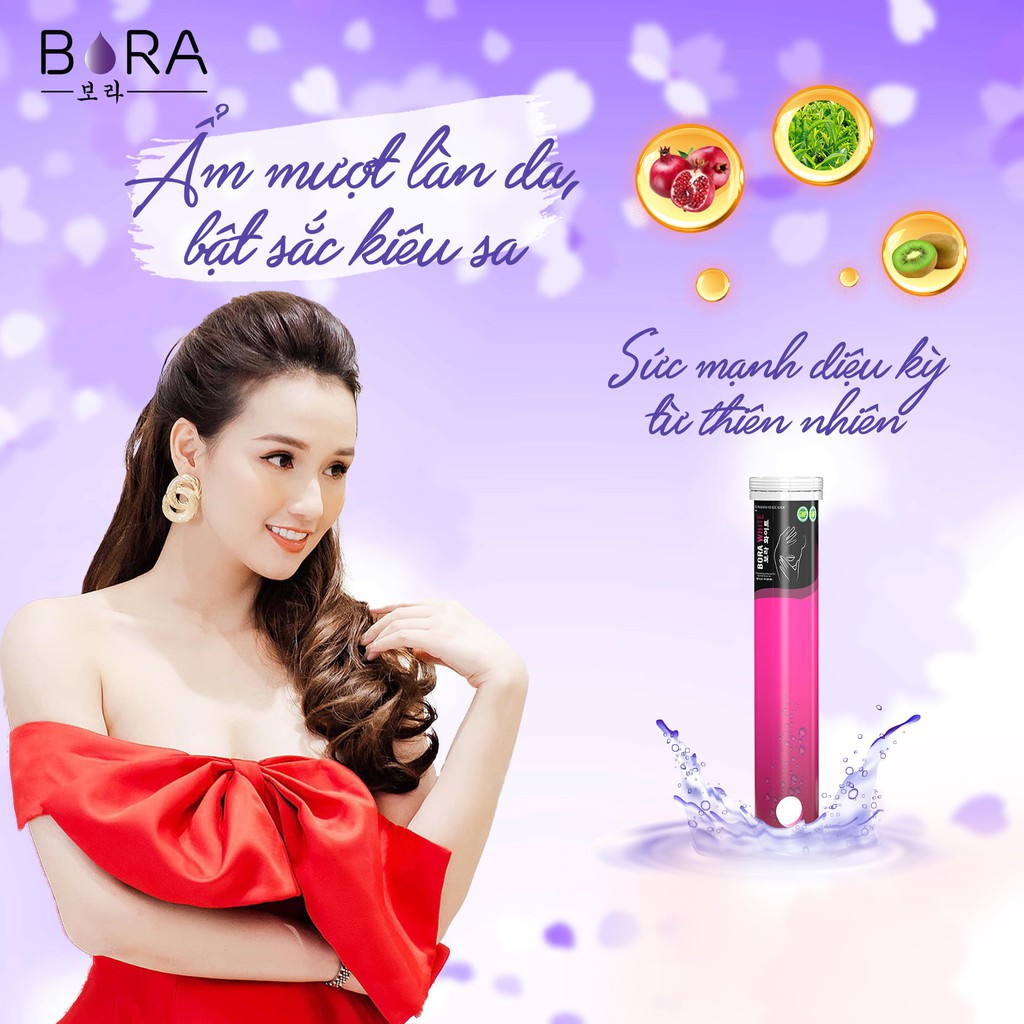 ✅Viên sủi Bora White ❤️  ❤️ trắng da mờ nám Tặng mặt nạ trắng da