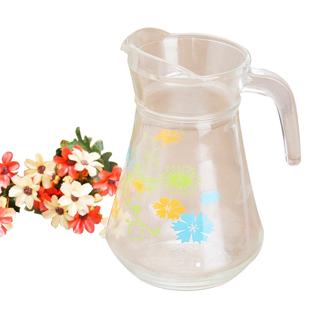 Bình ca thủy tinh trơn đựng nước 1300ml