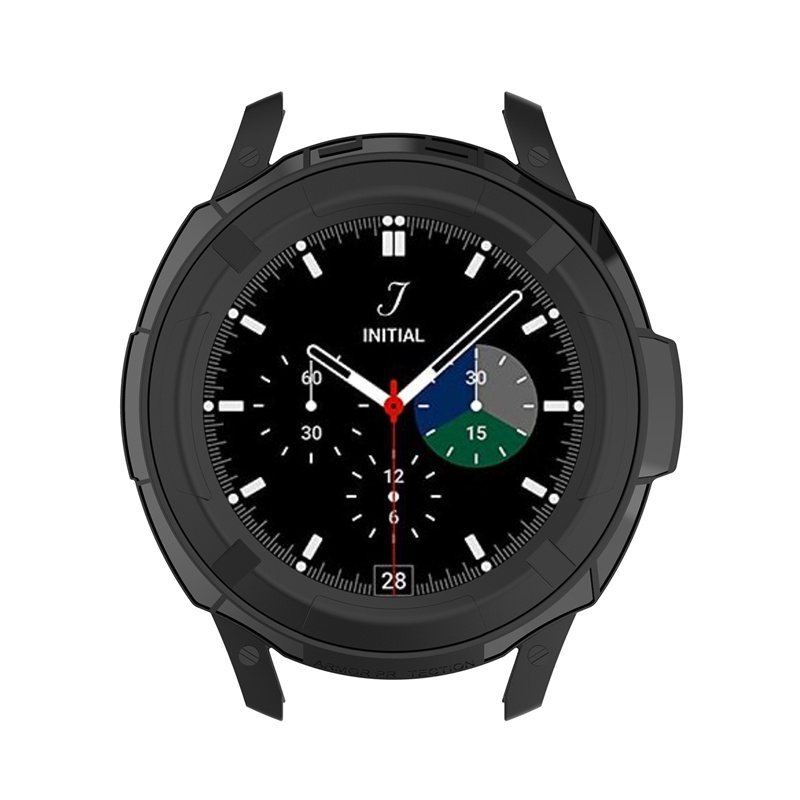 Ốp khung silicon mềm bảo vệ cho đồng hồ Samsung Galaxy Watch 4 Classic 42mm 46mm